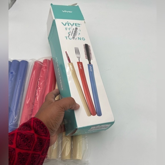 Vive Foam Tubing (8 Pack) Utensil Padding Grips Spoon Fork Round Hollow NWT - Picture 5 of 5